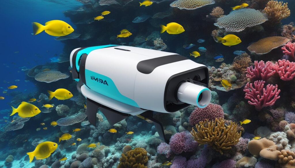 Underwater drones for ocean cleanup