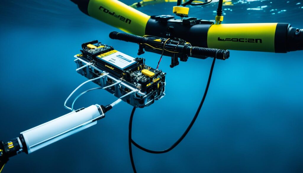 underwater drone battery and power system maintenance
