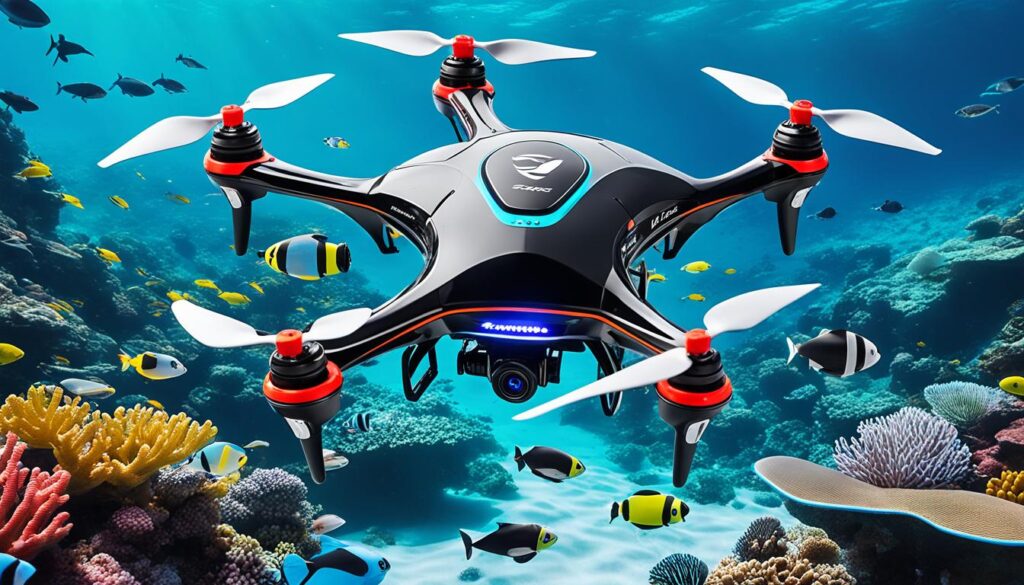 Optimal Powerray Drone Setup for Underwater Photography